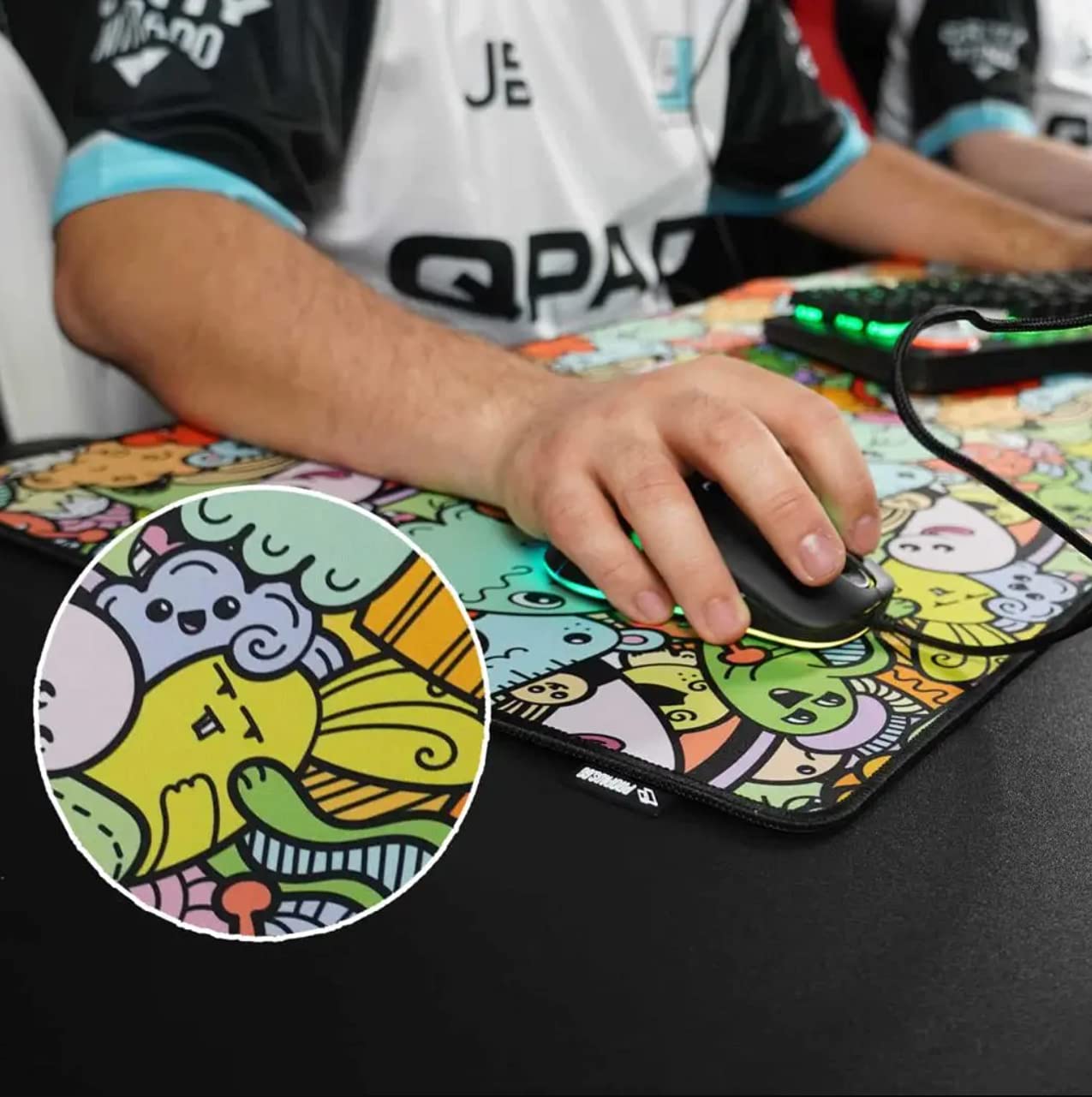 Cutties Large Gaming Mouse Pad - XXL 900x400x3mm Non-Slip Surface - Perfect for PC, Laptop & Office Work - Extended Desk Mat for Gamers & Professionals