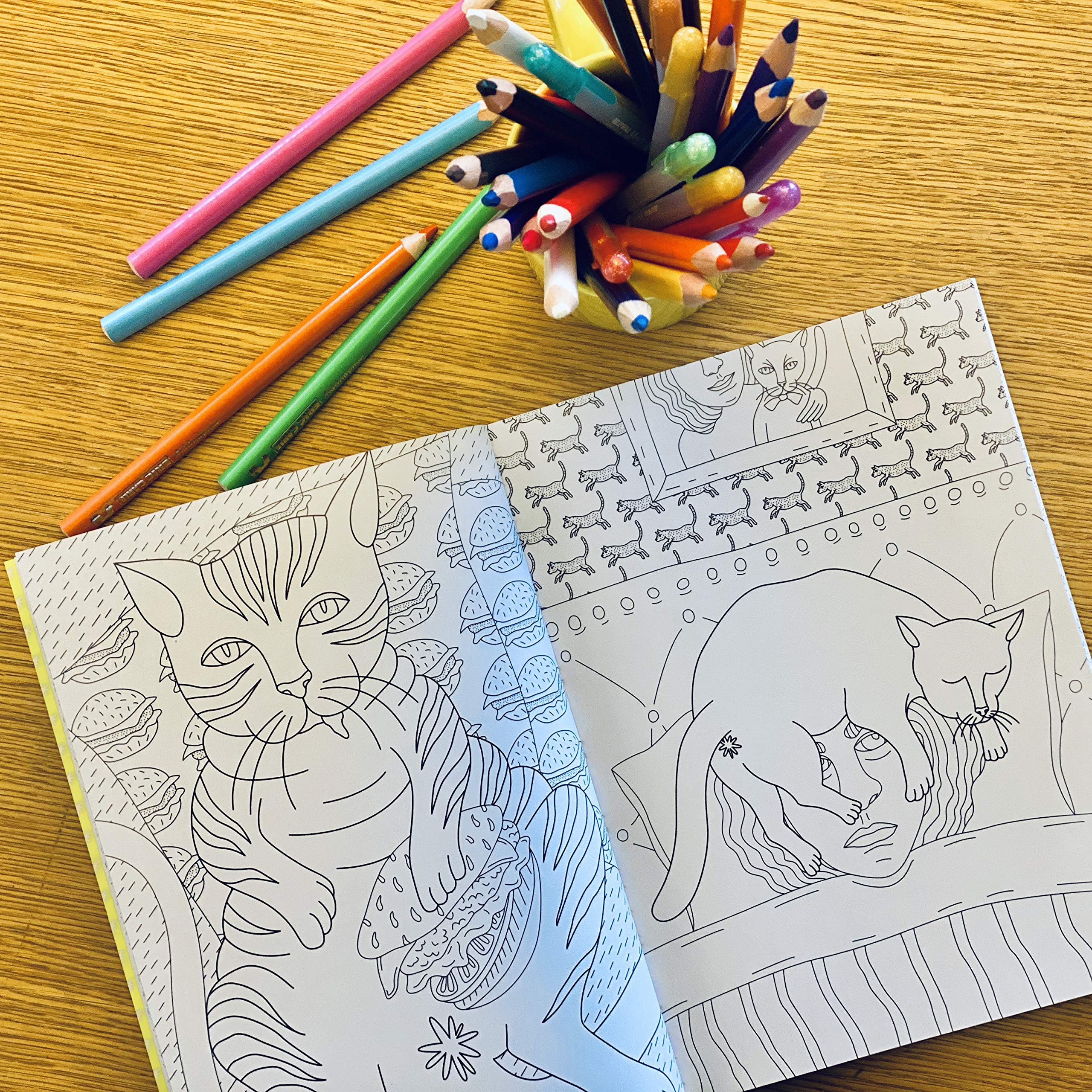 Funny Cat Butt Coloring Book for Adults - Hilarious Gift for Cat Lovers | Stress Relief Activity, Party Game & Unique Present Idea