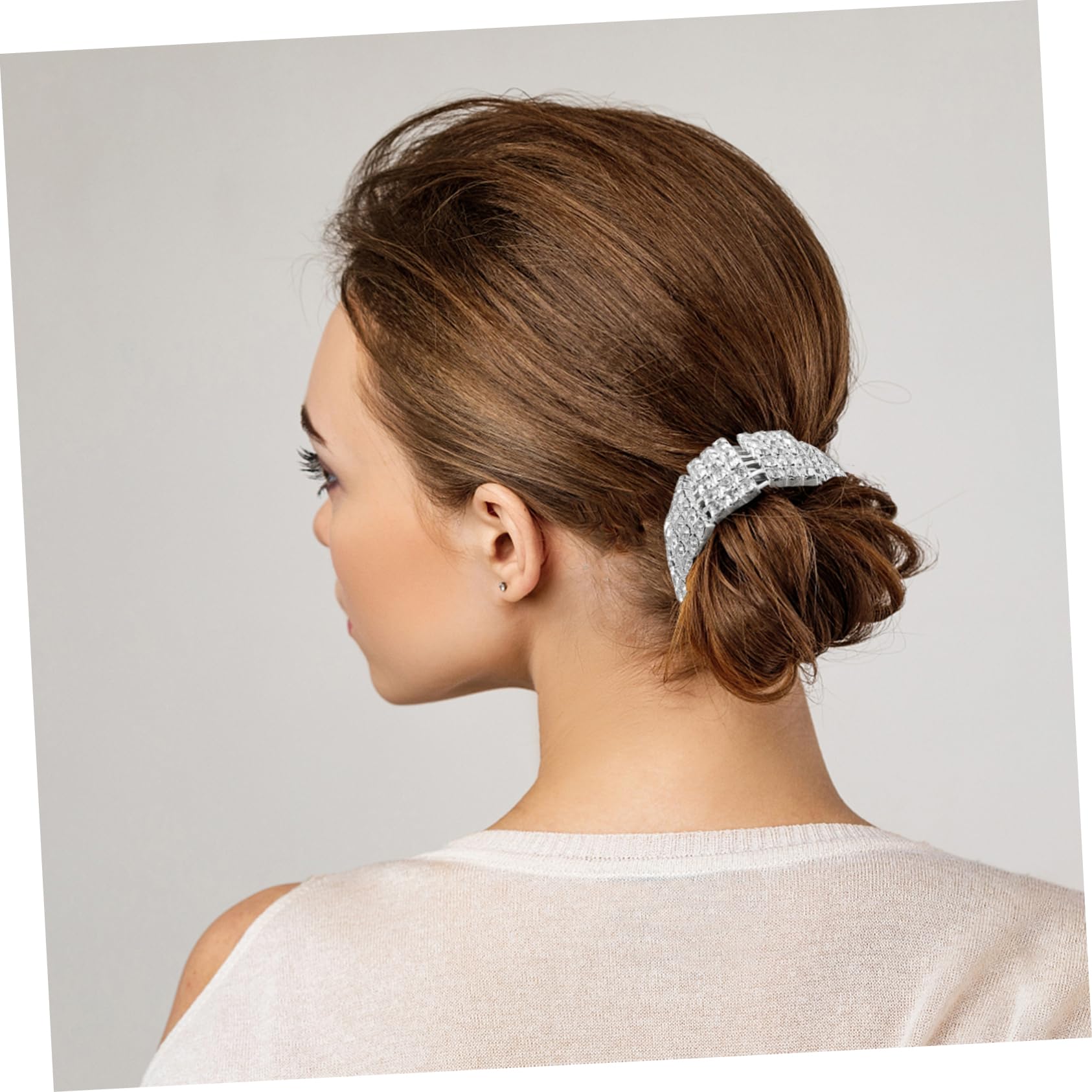 Beavorty Crystal Hair Rings - Elegant Rhinestone Ponytail Holders & Hair Ties Set for Women | Perfect for Weddings, Parties & Everyday Glam