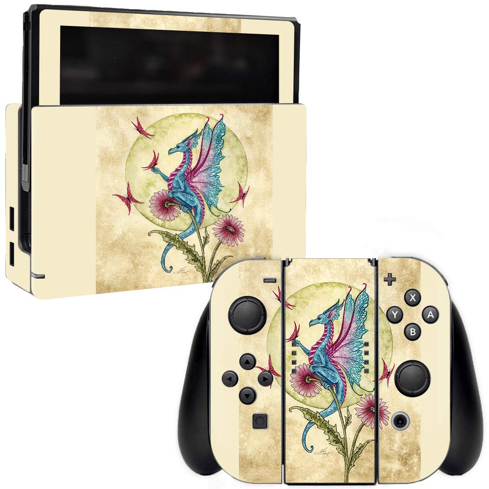 MightySkins Vinyl Decal Wrap Cover for Nintendo Switch - Dragon Daydream Design | Protective & Durable Skin | Easy to Apply & Remove | Made in USA | Perfect for Gaming, Travel & Customization