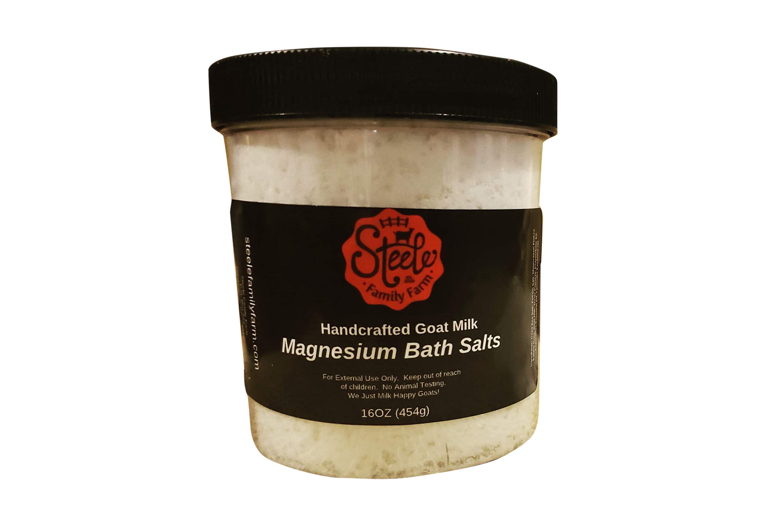 Pure Magnesium Bath Salts for Relaxation & Muscle Recovery - 16 oz Glass Jar - Epsom Salt Alternative for Stress Relief & Better Sleep | Perfect for Spa Nights & Post-Workout Recovery