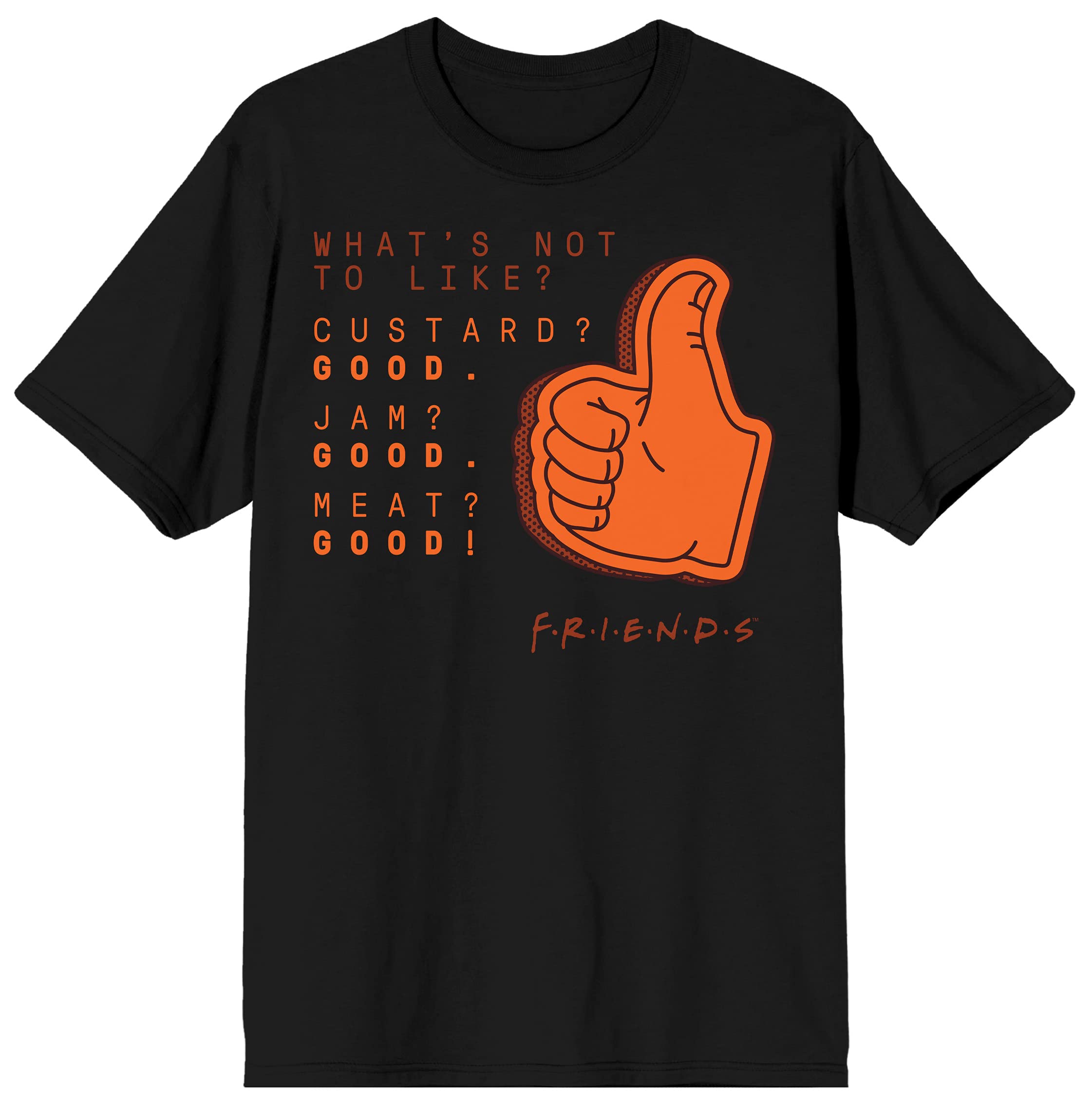 Friends TV Show Quote Men's Black Graphic Tee - Funny Chandler Bing T-Shirt for Fans - Perfect for Casual Wear, Gifts, and Theme Parties