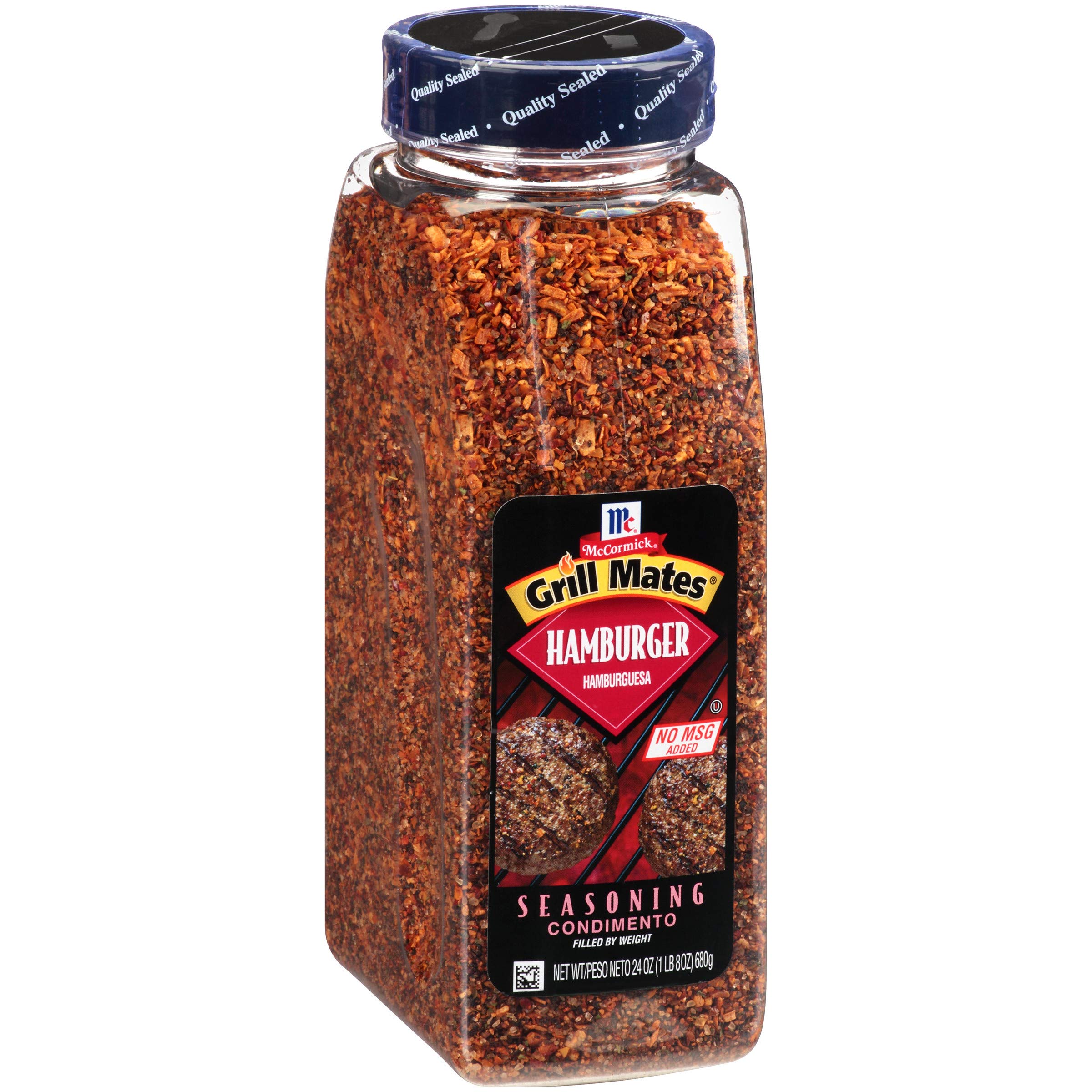 McCormick Grill Mates Hamburger Seasoning Mix - 24 oz Bold Blend of Ground Peppers, Onion & Garlic - Perfect for Grilling Burgers, Steaks & BBQ