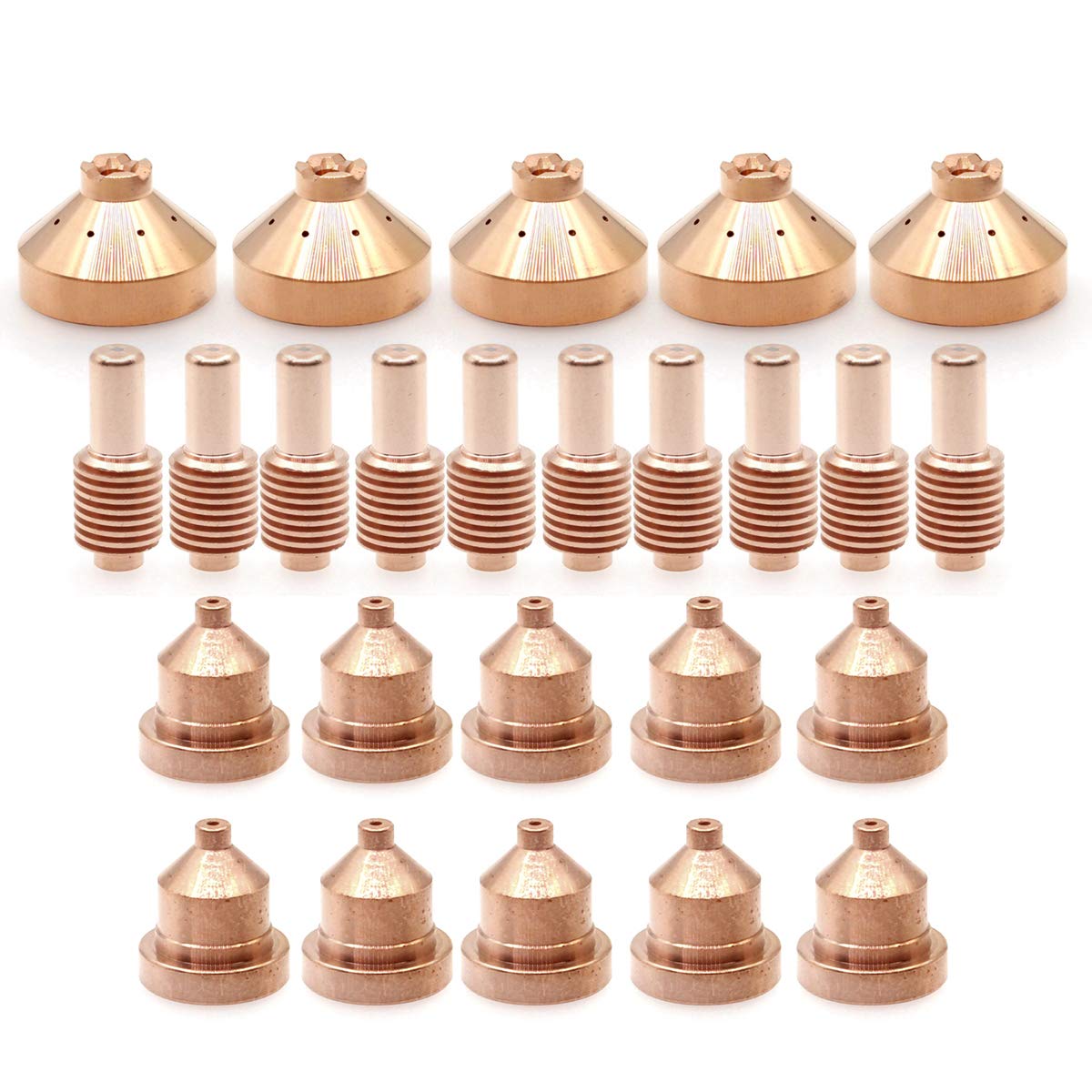 Miller ICE-40C ICE-40T/TM PK-25 Plasma Cutting Torch Electrode & Tip Consumables (204325, 204323) - Durable Replacement Parts for Metal Fabrication & Industrial Cutting