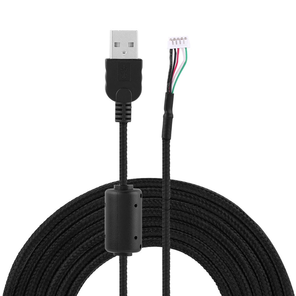 Original Title: USB Mouse Cable, for Logitech G500s Game Mouse, 2m Mouse Line Wire Replacement Repair Accessory, with Magnetic Ring, Durable and Strong   Optimized Title: **Logitech G500s Replacement USB Mouse Cable - 2M Durable Gaming Mouse Wire with Magnetic Ring - Repair Accessory for PC & Laptop Gaming Setup**