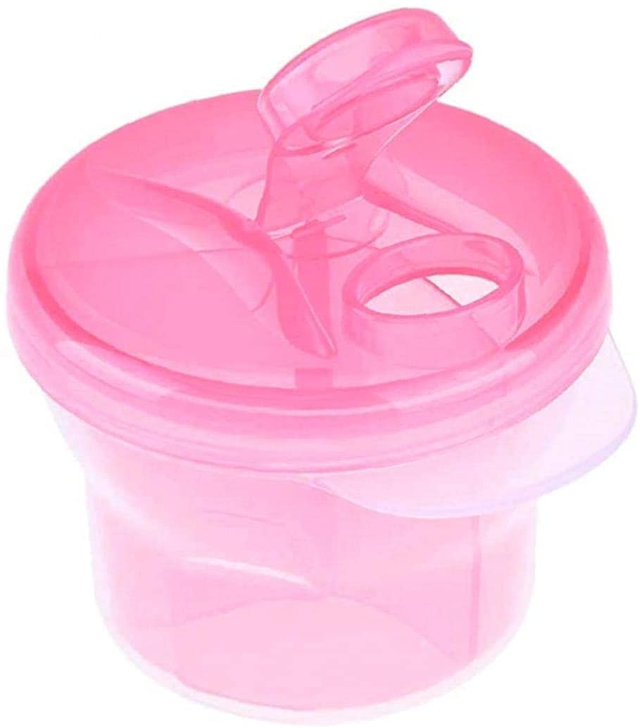 Baby Formula Dispenser & Powdered Milk Storage Container - Portable Food Box for Snacks, Travel, Indoor & Outdoor Use - Practical & Convenient (Pink) | Ideal for Traveling, Camping, and On-the-Go Feeding