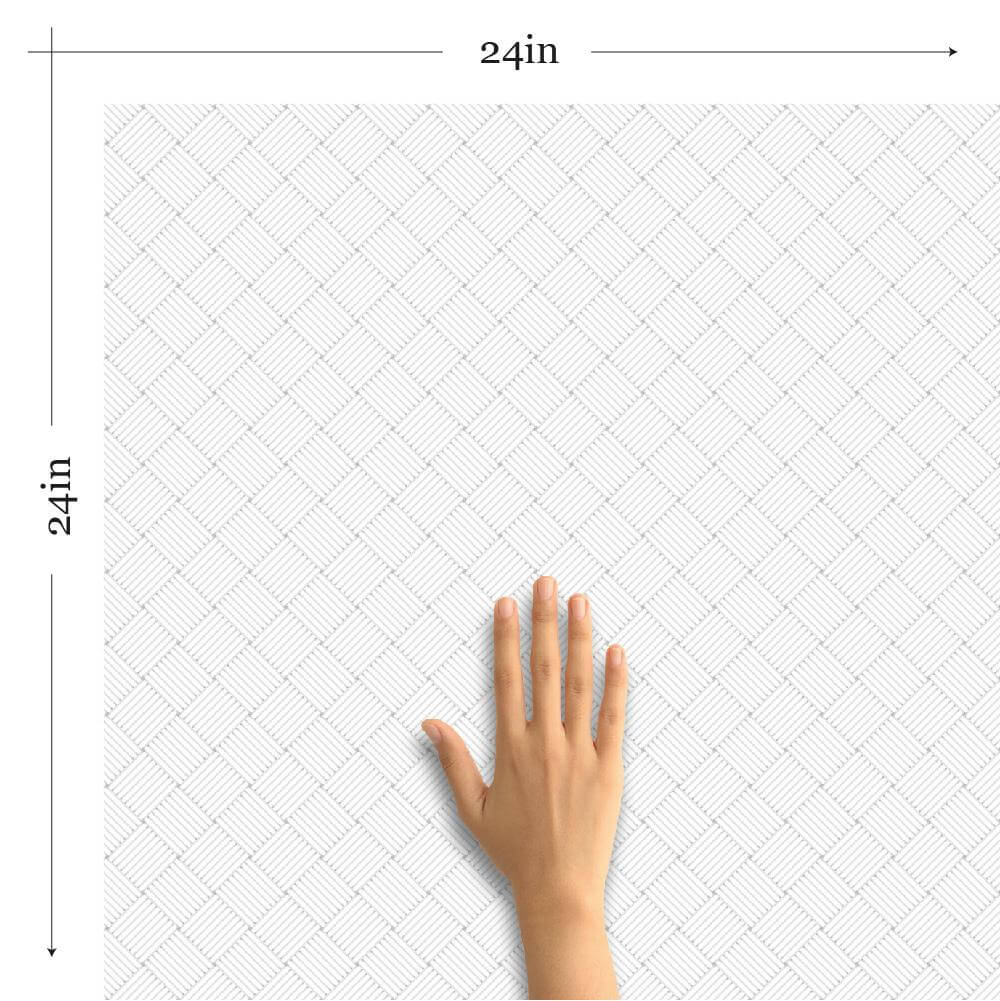Self-Adhesive White Peel and Stick Wallpaper - Removable & Reusable - Perfect for Bedrooms, Kitchens, and Home Decor - 9272