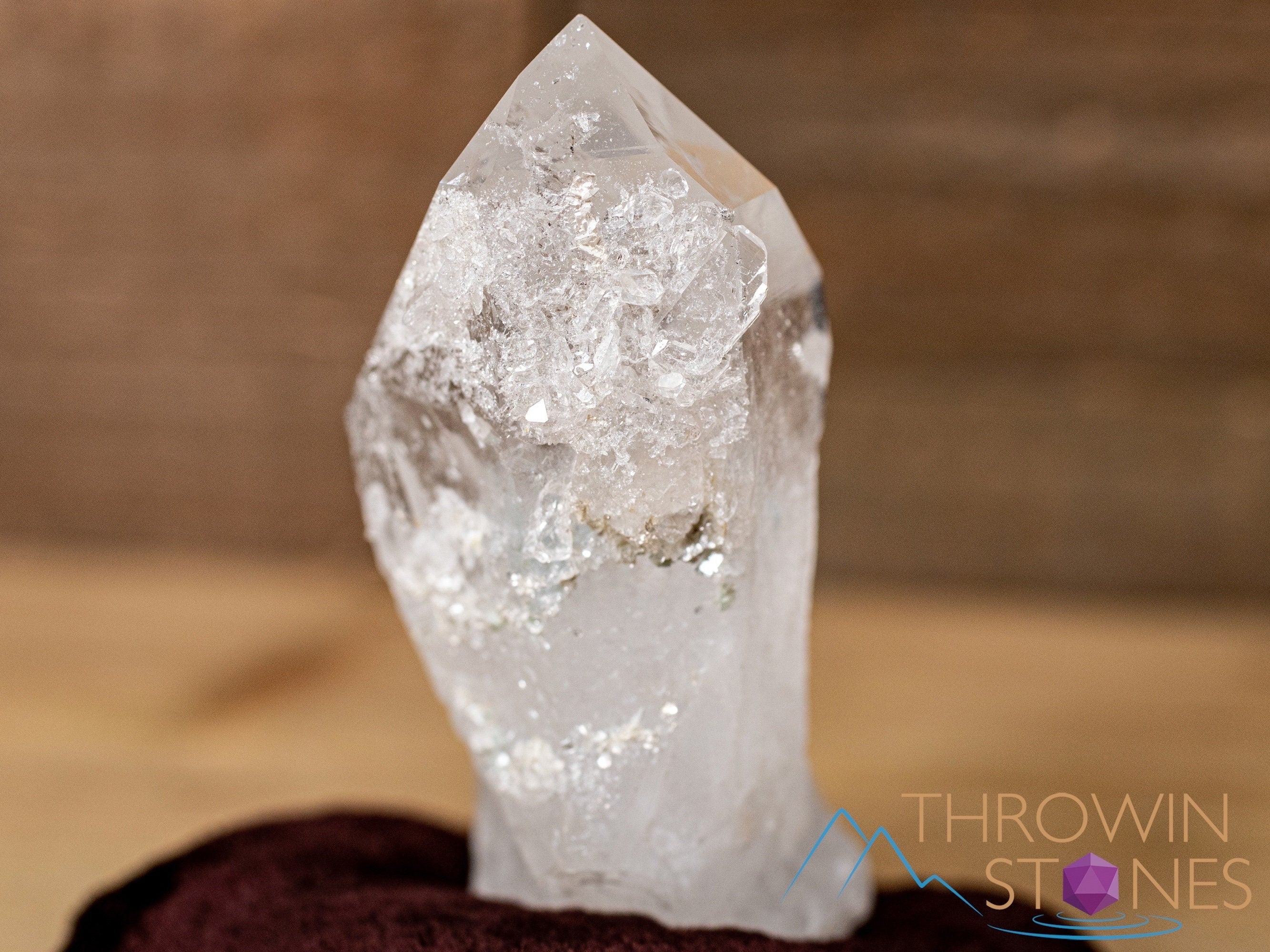 Natural COOKEITE in Clear QUARTZ Raw Crystal Specimen - Healing Stones Collection, Unique Housewarming Gift & Spiritual Home Decor (40831) - Perfect for Meditation, Energy Work & Crystal Healing