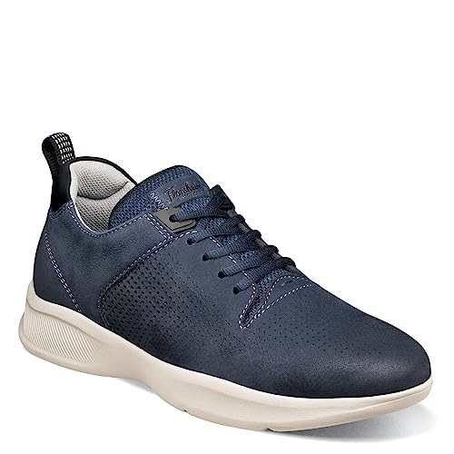 Navy Nubuck/White Sole