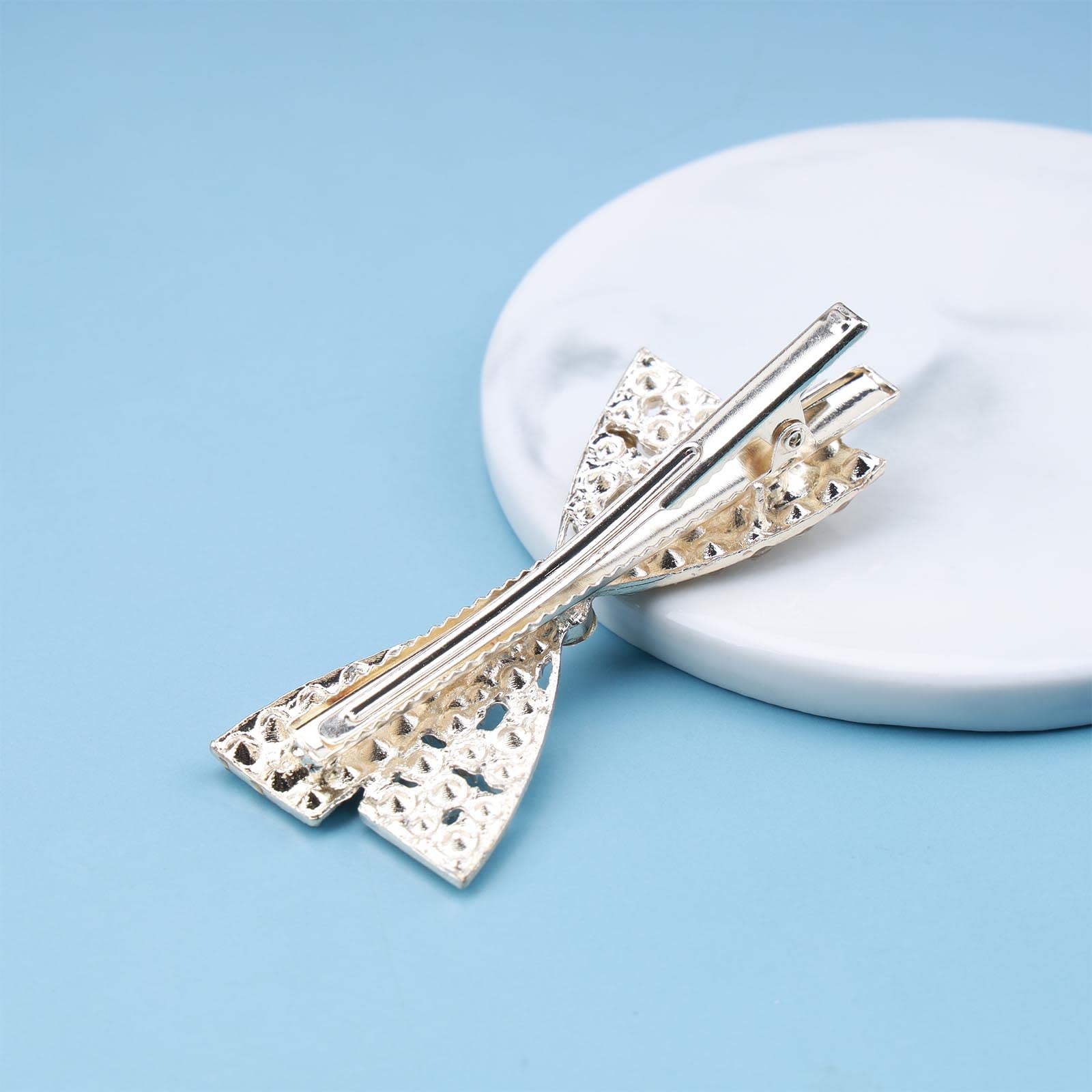 Bohemian Crystal Wedding Hair Barrette Clips - Sparkly Rhinestone Floral Hair Accessories for Brides, Bridal Party & Special Occasions | Elegant Hair Jewelry for Weddings, Prom & Formal Events