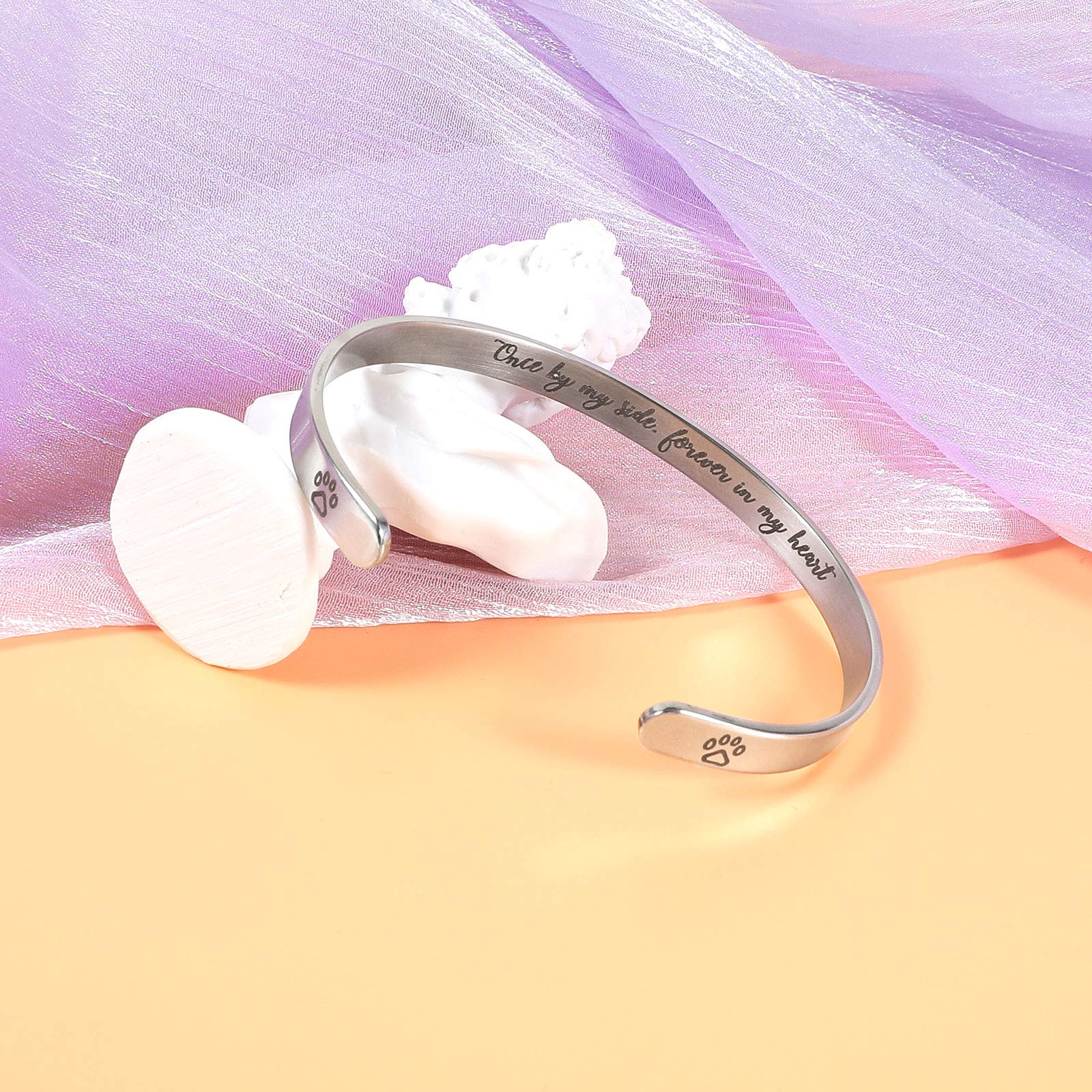 Inspirational Stainless Steel Cuff Bracelet for Women & Girls - Personalized Engraved Mantra Bangle C2281 | Motivational Jewelry Gift for Birthday, Graduation & Daily Wear