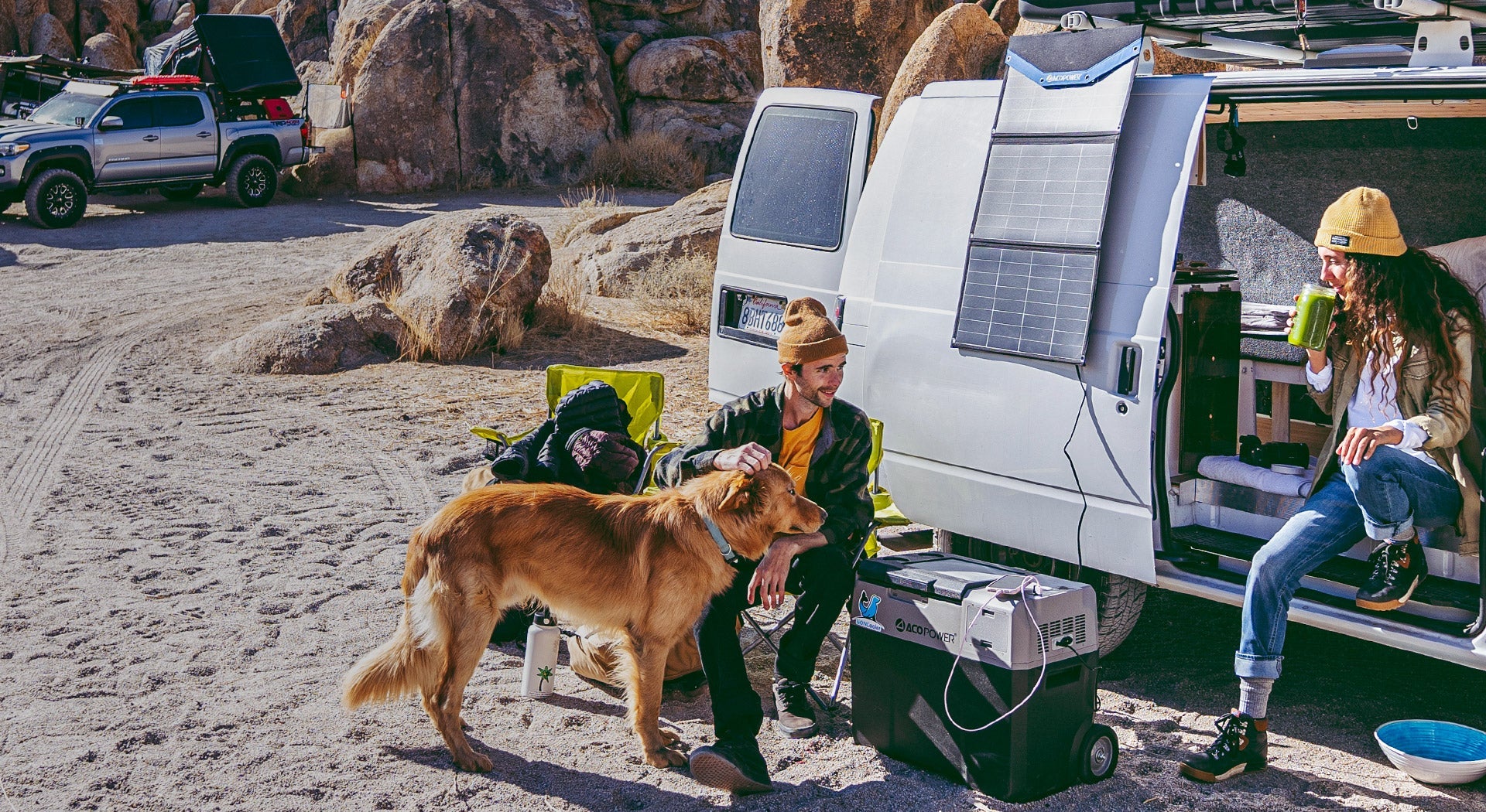 Acopower LionCooler Pro PX50 50L/52QT Portable Solar Fridge Freezer with Battery - Perfect for Camping, Road Trips & Outdoor Adventures