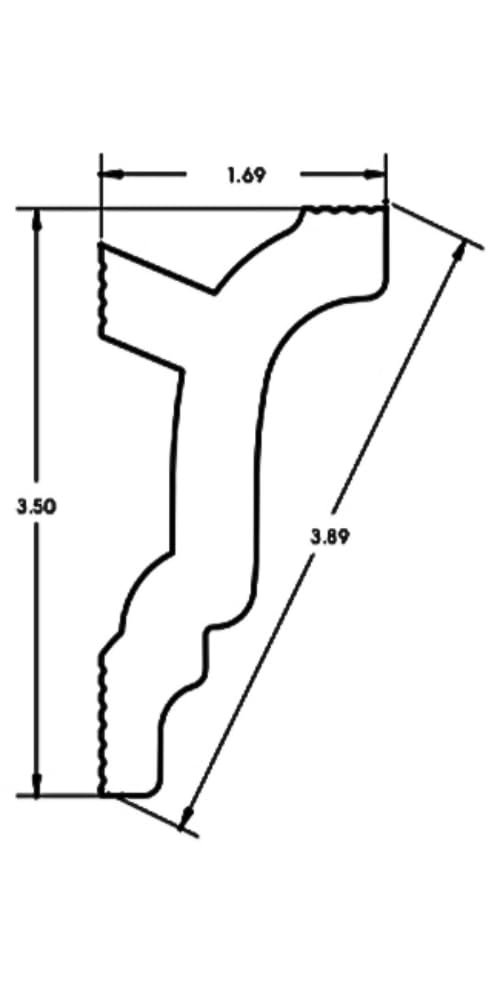 Creative Crown Foam Molding Kit - 64ft 3.5