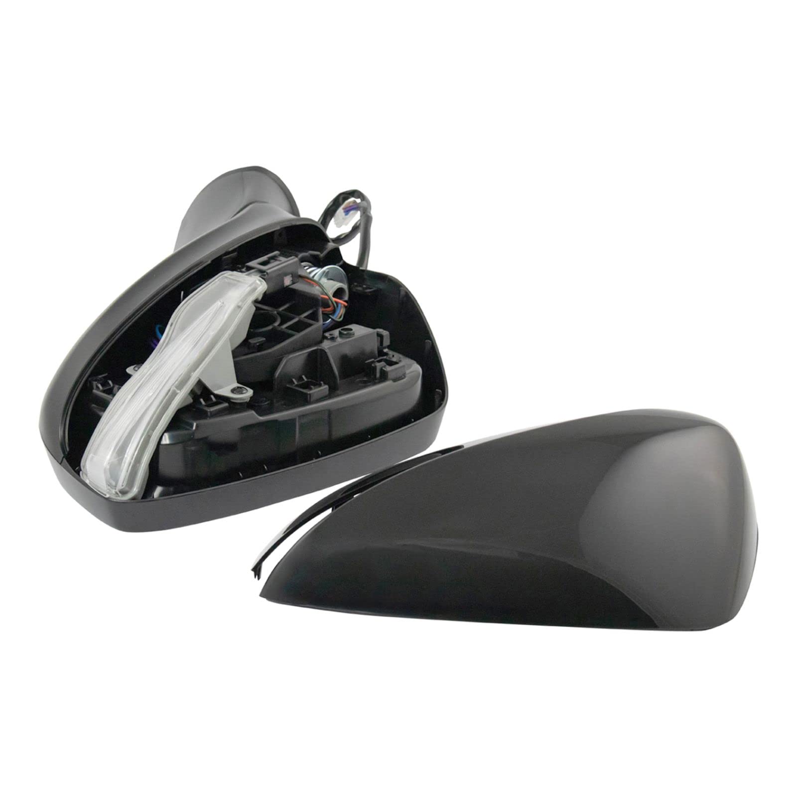 Heated Side Mirror Set for Driver & Passenger - Compatible with 2016-2021 Mazda CX-3 (MA1320209, MA1321209) - No Blind Spot Indicator - Perfect for Winter Driving & Enhanced Visibility