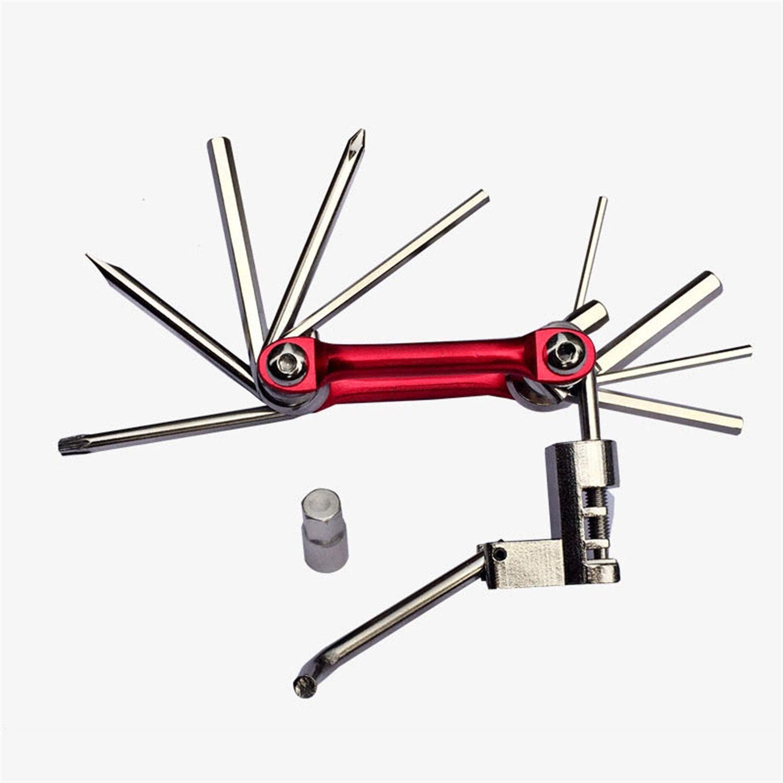 11-in-1 Blue Bicycle Repair Tool Kit - Carbon Steel Multifunctional Bike Wrench, Screwdriver & Chain Tool for Road & Mountain Bikes | Perfect for Home Repairs, Cycling Trips & Emergency Fixes