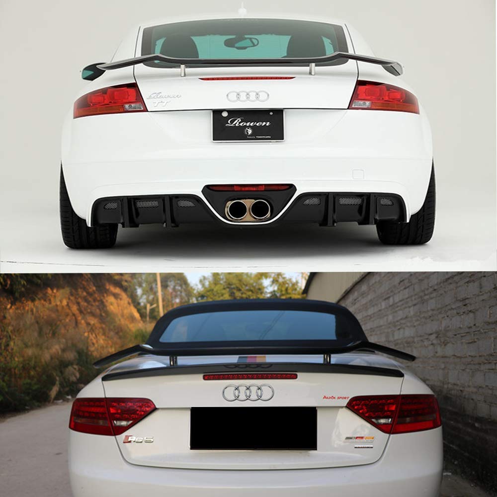 Universal Carbon Fiber Rear Spoiler Wing for BMW Z4, Audi TT, Chevy Camaro & Ford Mustang - High-Performance Trunk Lid Tail Spoiler for Sporty Look & Aerodynamics