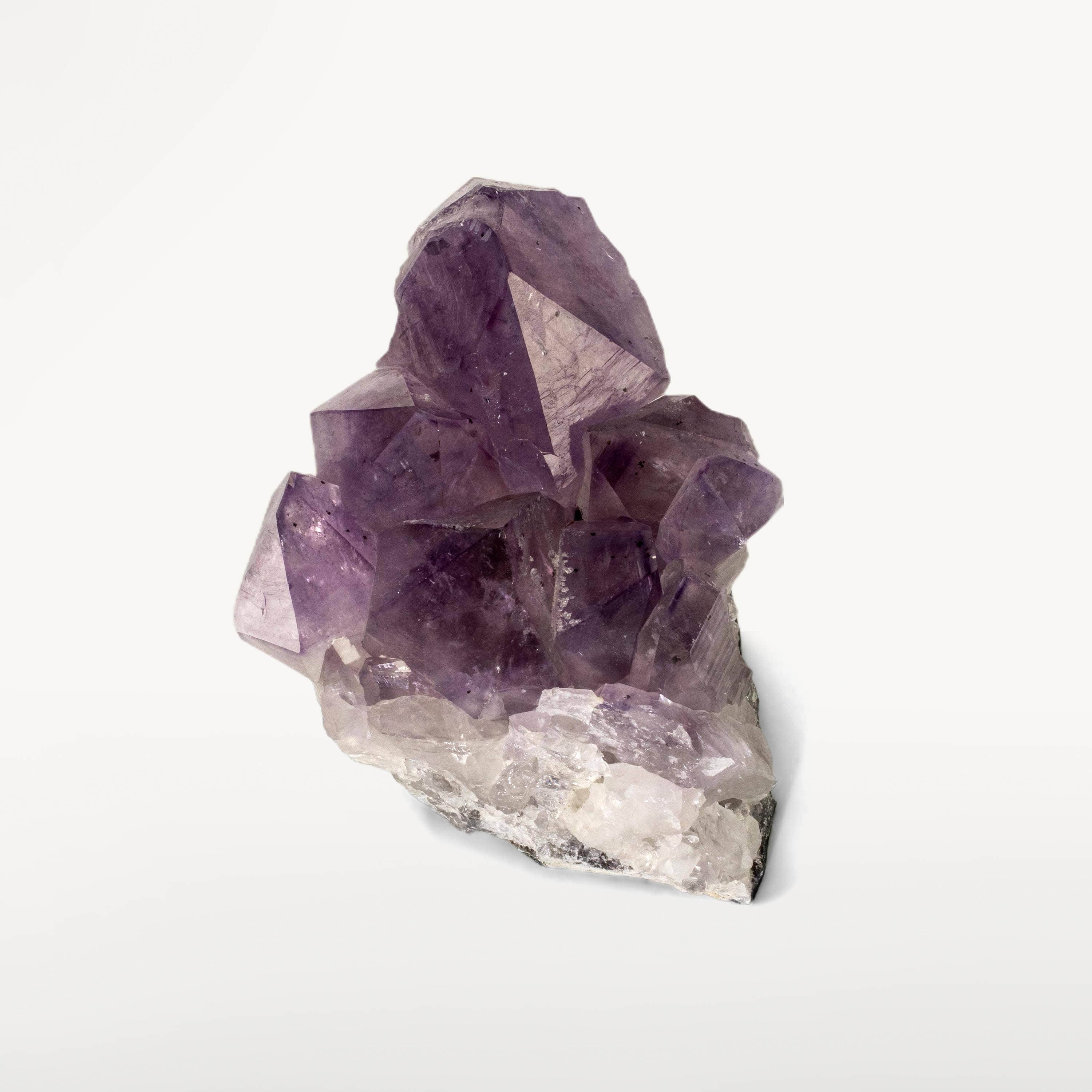 Natural Amethyst Geode - 7 Inch Purple Crystal Cluster (7.3 lbs) for Home Decor, Meditation & Healing Crystals | Spiritual Gifts & Feng Shui Decorations