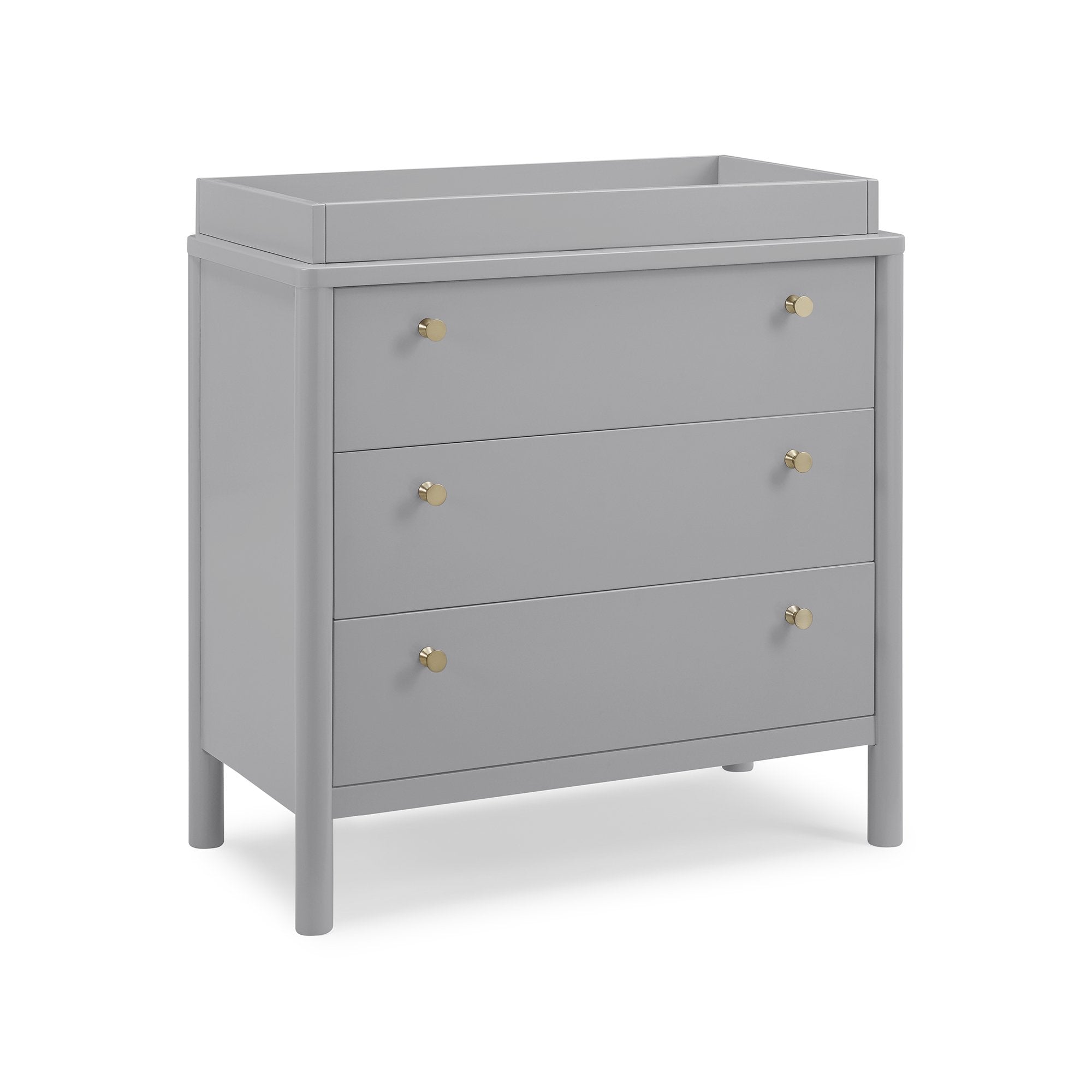 Remy 3 Drawer Dresser with Changing Top - Nursery Dresser with Changing Table for Baby Room Organization, Modern Baby Changing Station for Newborn Essentials Storage