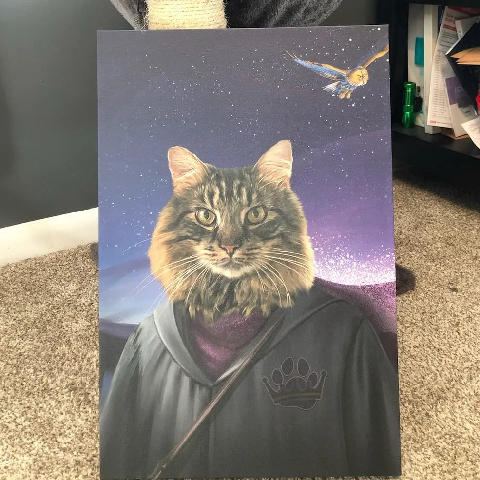 Custom Pet Canvas Portrait - Personalized Pet Art for Dogs & Cats - Perfect for Home Decor & Gifts
