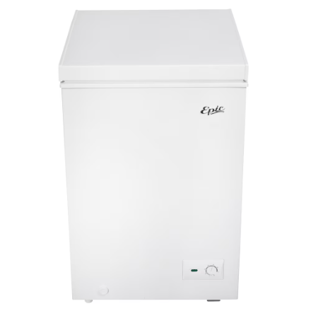 EPIC ECF35W 3.5 Cubic Feet Energy Efficient Chest Freezer for Home, Garage, or Basement - Perfect for Frozen Food Storage and Meal Prep