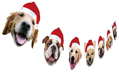 Mixed Dog Breeds Xmas Garland