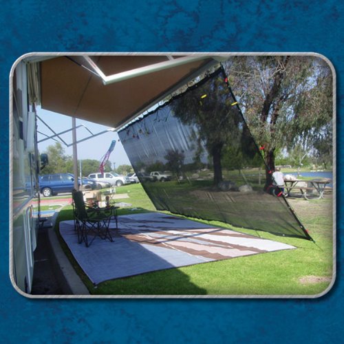 RV Awning Shade Kit - Complete 8x18ft Black RV Awning Cover with Easy Installation | Perfect for Outdoor Camping, Picnics & RV Park Shade Protection