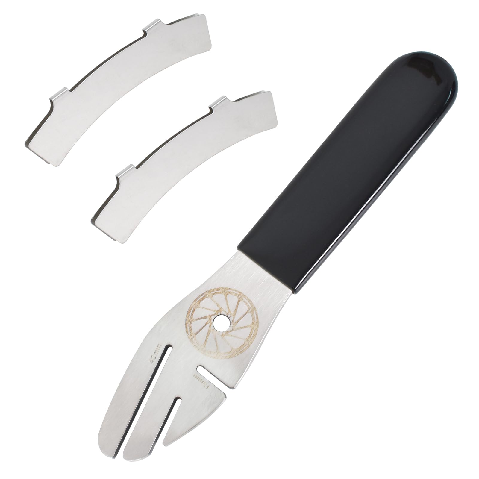 Kioiner 3-Piece Bike Disc Brake Alignment Tool Kit - Stainless Steel Bicycle Rotor Truing Wrench & Brake Pad Adjuster for Mountain & Road Bikes - Perfect for DIY Bike Maintenance & Professional Repair Shops