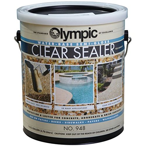 Doheny's Olympic Clear Sealer Deck Protectant - 1 Gallon Semi-Gloss Finish for Wood Protection | Waterproof Deck Sealer for Outdoor Patio, Fence & Furniture