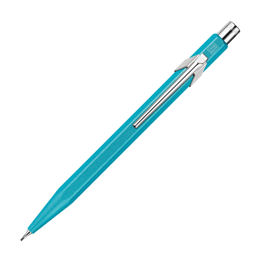Caran d'Ache 844 Colormat X Mechanical Pencil - 0.7mm Turquoise Blue Drafting Pencil for Artists, Architects & Students - Perfect for Sketching, Drawing & Technical Designs
