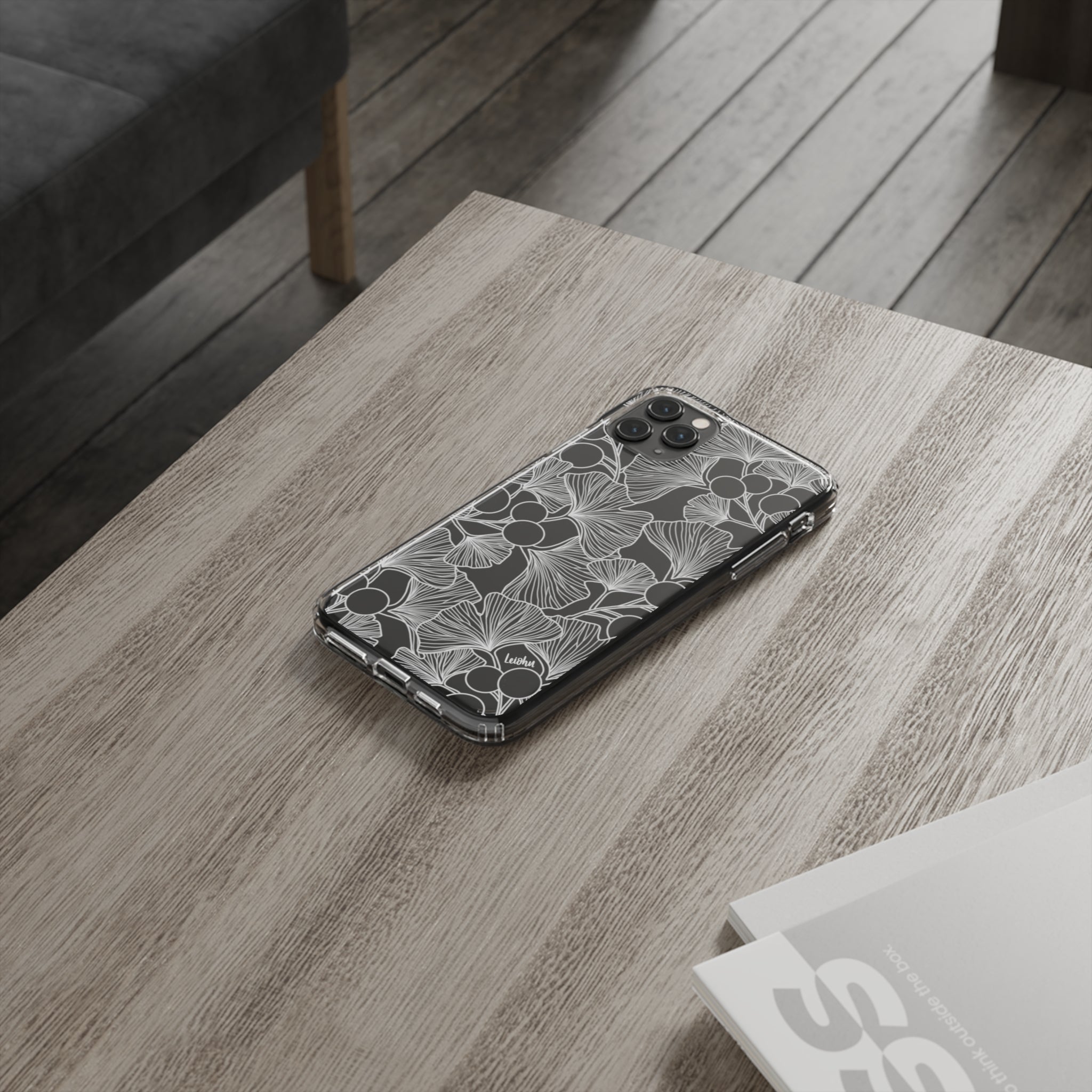 Premium Gingko Clear Phone Case - Slim Protective Cover for iPhone & Samsung - Perfect for Everyday Use, Travel & Outdoor Activities