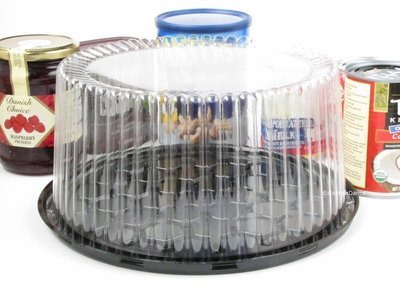 50-Pack Disposable & Reusable Plastic Cake Carriers for 2-3 Layer Cakes | 9-Inch High Dome Clear Display Containers | Perfect for Birthday Parties, Wedding Cakes & Bakery Storage (WG27)