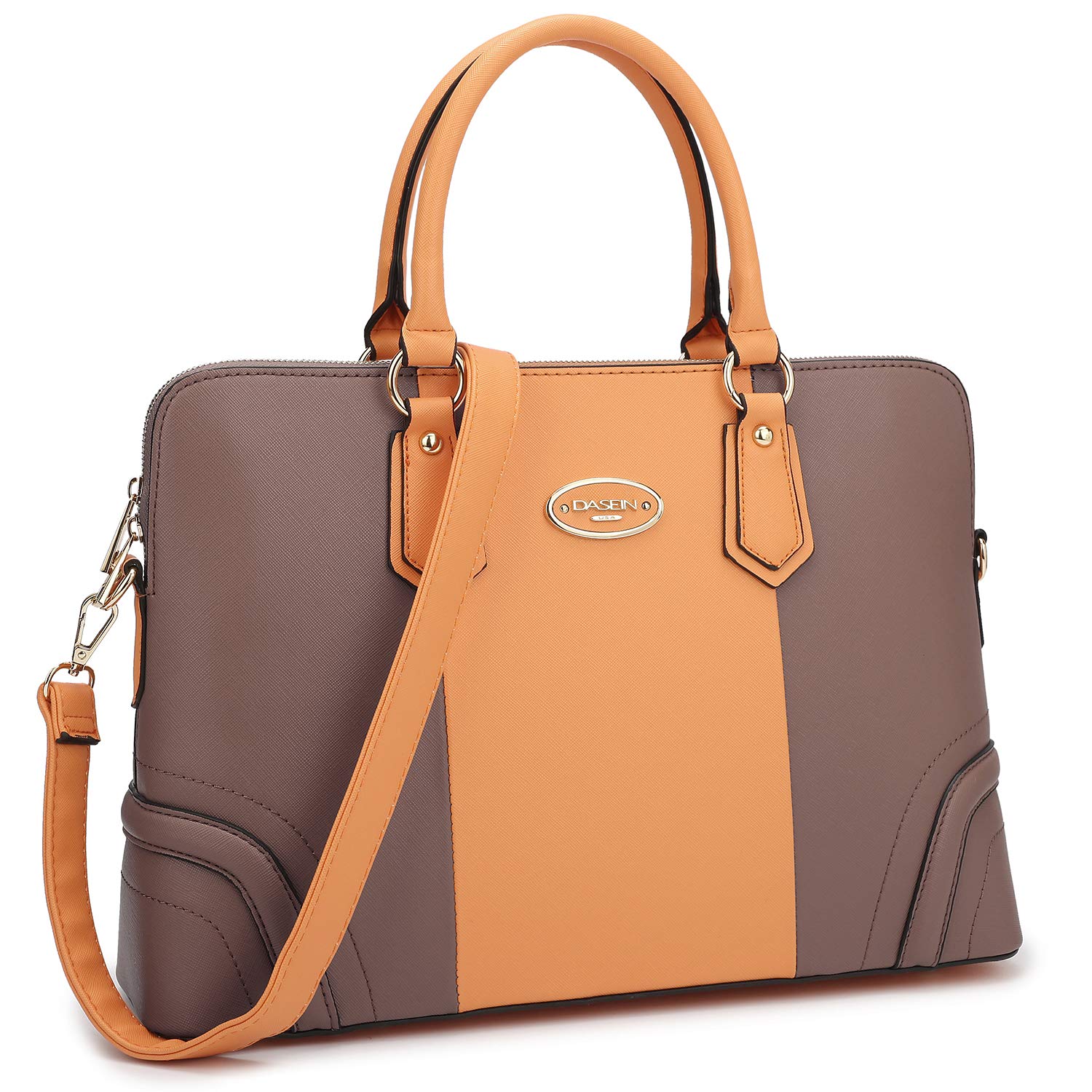 Two-Tone Women's Tote Bag - Colorblock Shoulder Purse for Work & Daily Use