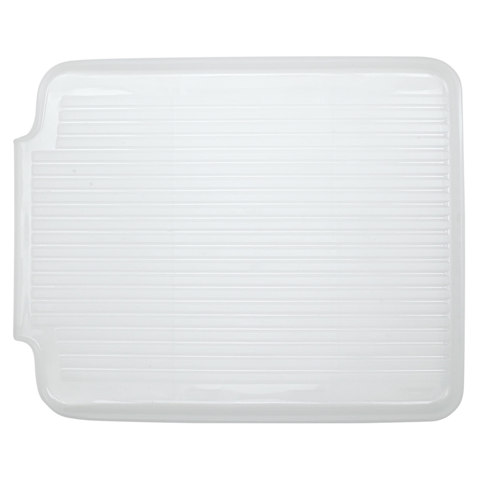 Premium Kitchen Dish Drainer Board - 17x13.5x1.25 Inch Countertop Drying Rack with Rigid Drainboard | Space-Saving Dish Drying Tray for Sink Organization | Perfect for Small Kitchens, Apartments & RV Use
