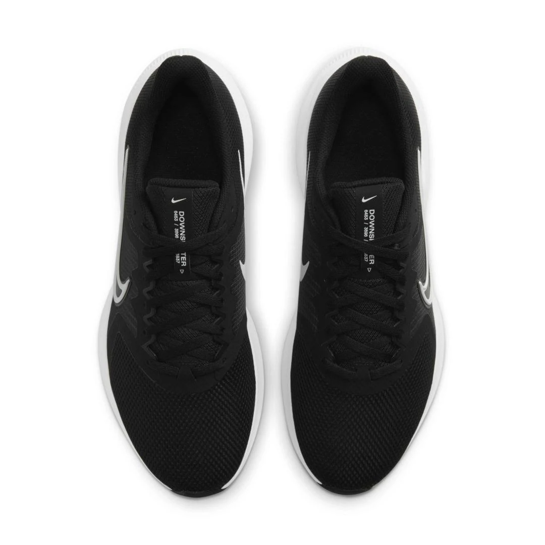 Nike Men's Downshifter 11 Running Shoes - Black/White | Lightweight Cushioned Sneakers for Jogging, Gym Workouts & Daily Wear