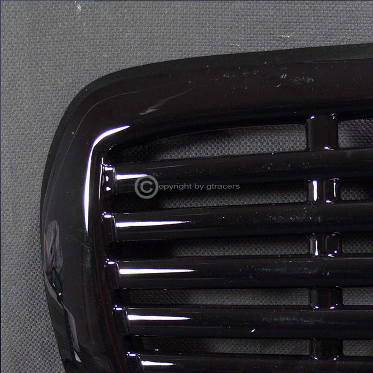 1997-2004 Dodge Dakota/Durango Front Grill Cover - Glossy Black Horizontal Billet ABS Hood Bumper Grille | Perfect for Truck Customization & Off-Road Protection