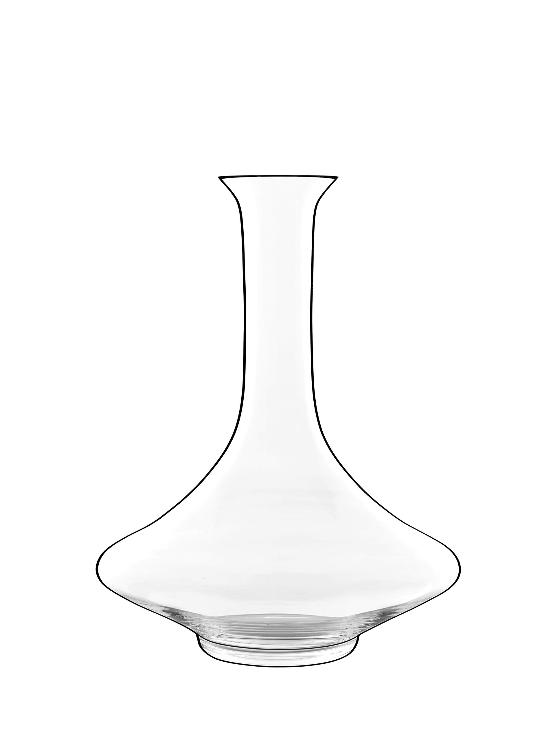 Luigi Bormioli Supermo 25.25 oz (750ml) Premium Crystal Wine Decanter for Red & White Wine - Elegant Aerator & Pourer for Enhanced Flavor - Perfect for Dinner Parties, Gifts & Home Bar Accessories
