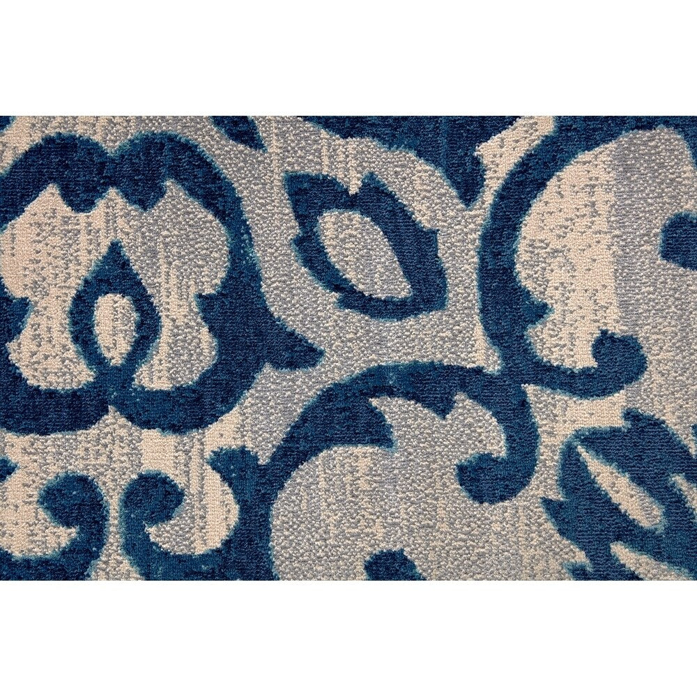 Atrium Gardens Royal Blue Area Rug 5'3 x 7'6 - Soft Plush Living Room Carpet for Bedroom, Dining Room & Home Decor