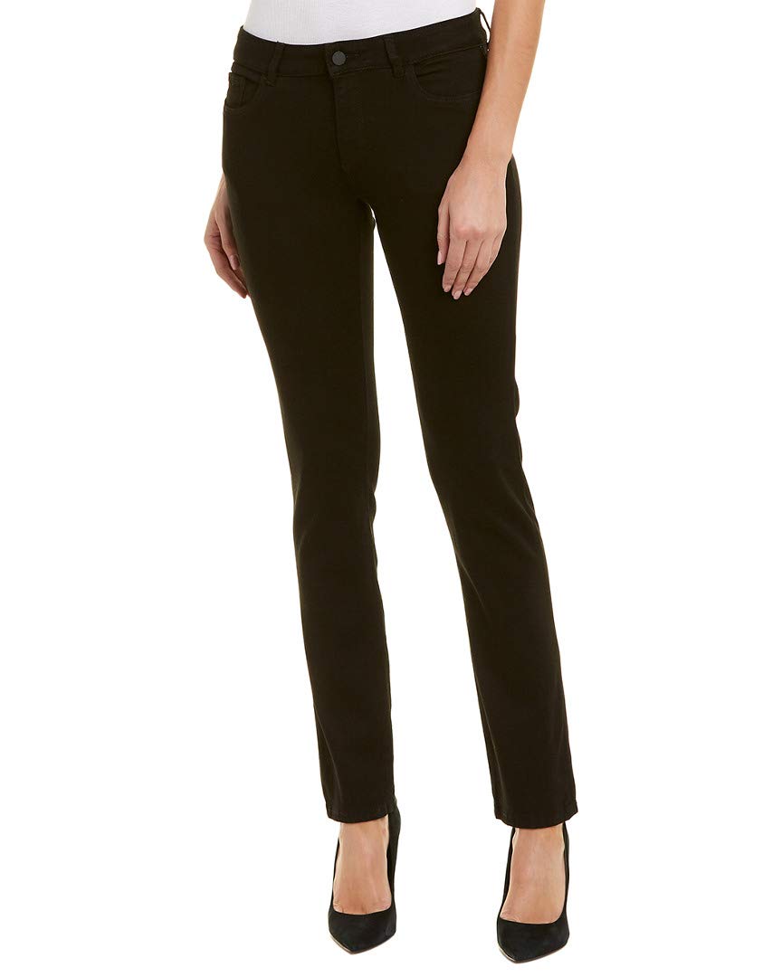 DL1961 Women's Coco Curvy Straight Jeans in Dagger Wash | High Waist Stretch Denim Pants for Casual & Work Outfits