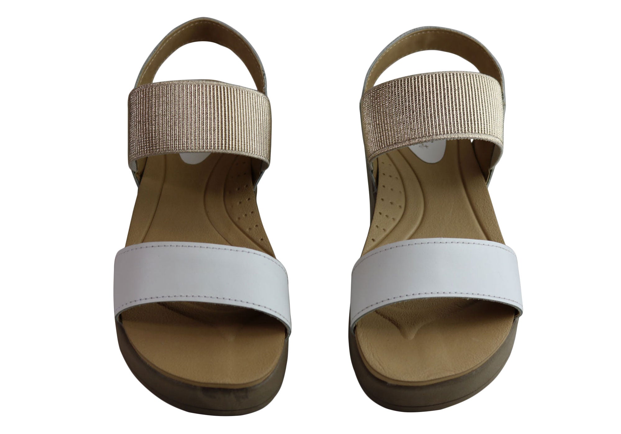 Pegada Rosie Women's Comfort Cushioned Leather Sandals - Handmade in Brazil - Perfect for Beach, Vacation & Summer Outfits