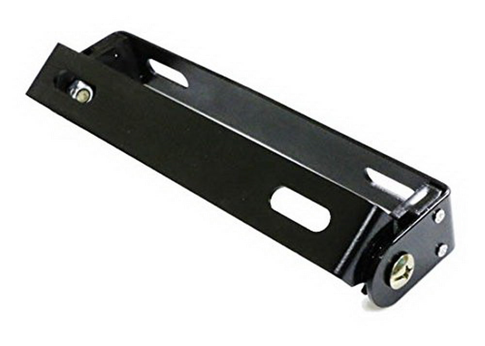 180° Adjustable Motorcycle License Plate Mount Bracket - Universal Fit for ATV, Dirt Bike, Cruiser - Durable Black Metal Bracket for Easy Installation & Secure Riding Compliance
