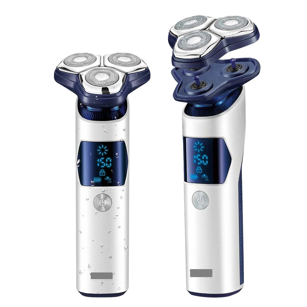 Professional V-G-R V-328 Waterproof Electric Hair Trimmer & Beard Shaver for Men with Digital Display - Precision Grooming Kit for Home, Travel, and Barber Use (Includes Storage Box)