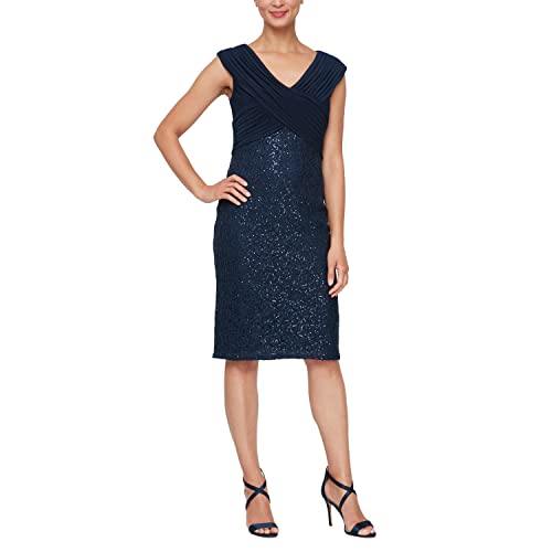 Navy Ruched Neck