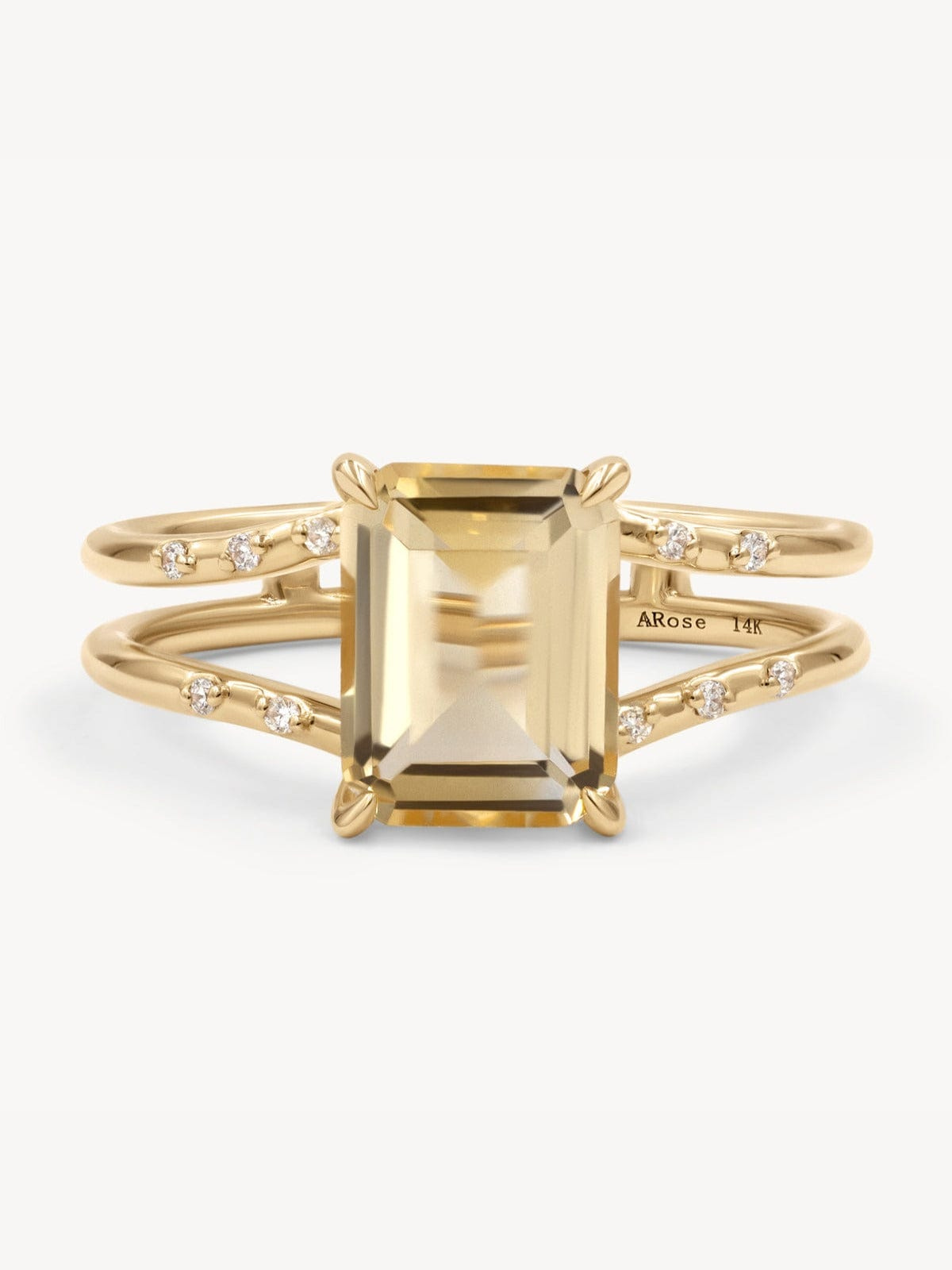 Stunning Citrine Gemstone Ring for Women - 14K Gold Plated Birthstone Jewelry - Perfect for Everyday Wear & Special Occasions