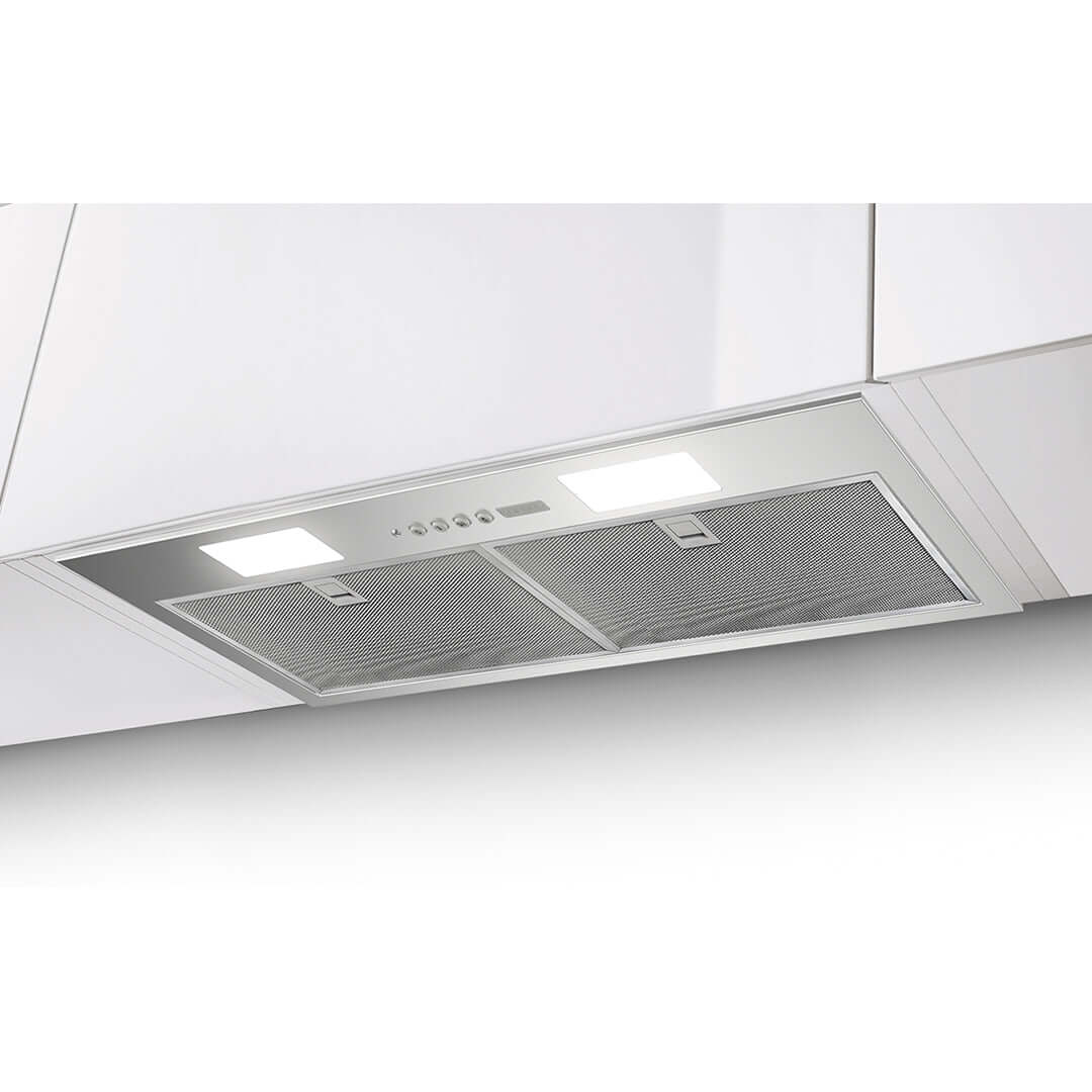Faber Inca 28-inch Smart Stainless Steel Built-In Range Hood with Touch Control - Powerful Kitchen Ventilation for Smoke & Odor Removal - Perfect for Modern Home Cooking & Grilling