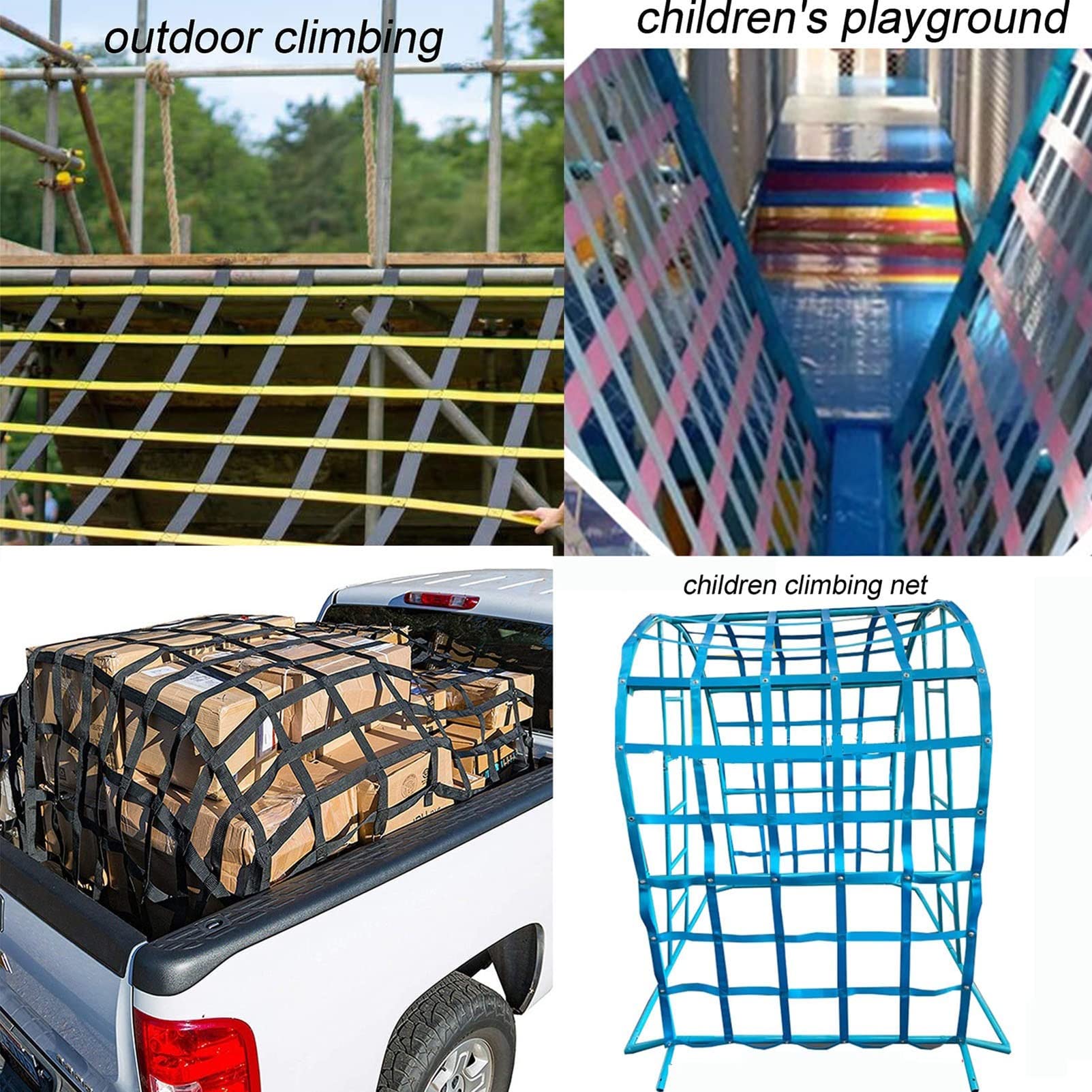 Heavy Duty Lifting Net Straps - Flat Nylon Sling Hoist Net for Loading/Unloading, Dock Cargo Handling, Material Transport | Durable Safety Lifting Equipment for Construction, Warehouse & Shipping Operations