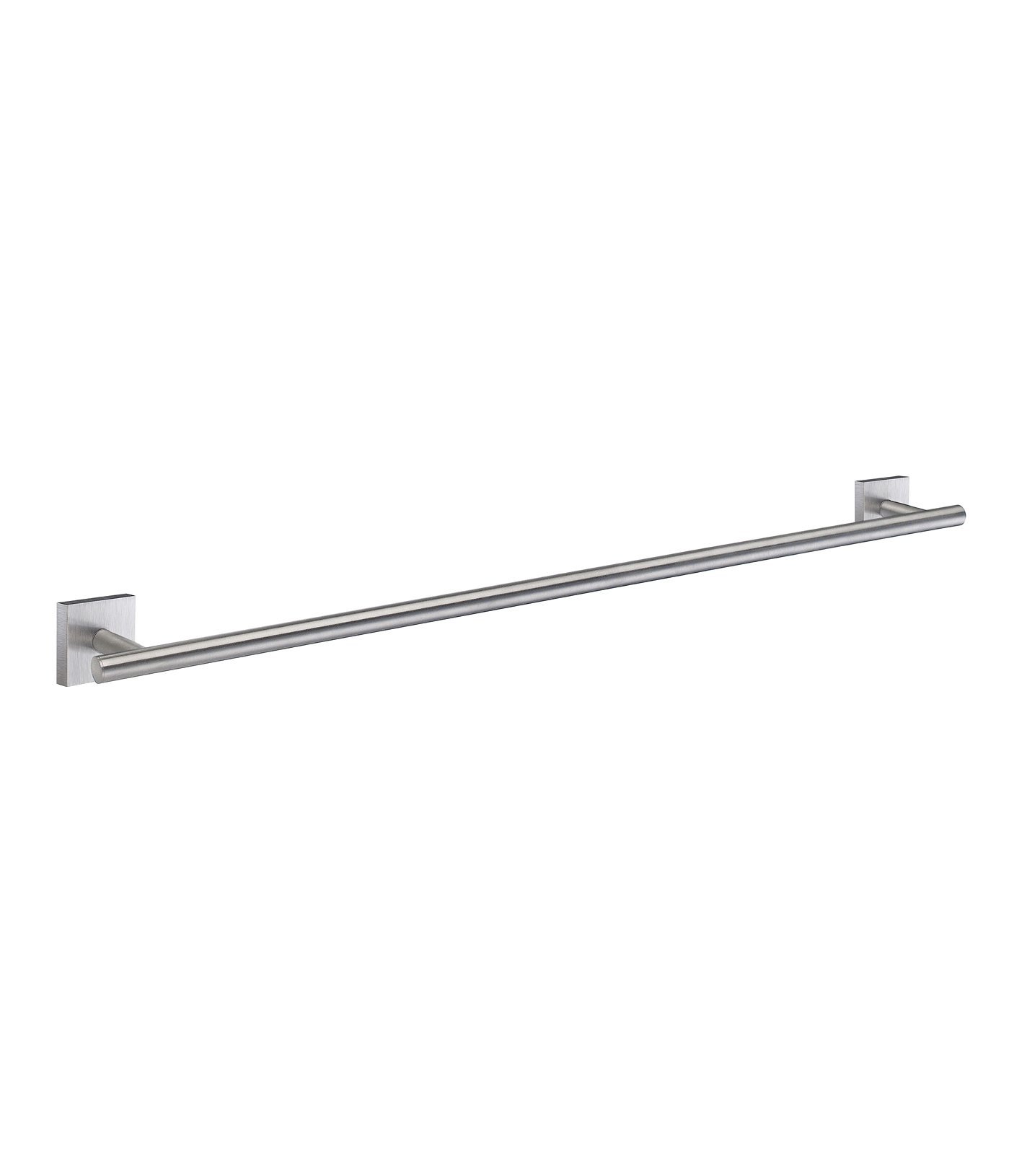 Smedbo SME Brushed Chrome RS3464 Single Towel Rail - Bathroom & Kitchen Towel Holder for Modern Home Decor