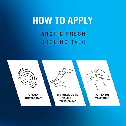 Layer'r Shot Arctic Fresh Cooling Talc for Men - 2 Pack | Long-Lasting Freshness with Floral, Peppery & Citrus Fragrance | Dry & Smooth Skin All Day | Ideal for Daily Use & Gifts | Perfect for Gym, Office & Outdoor Activities