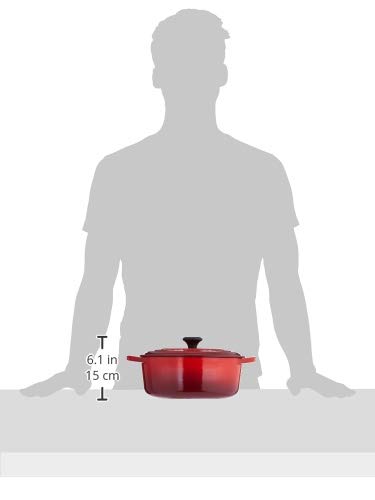 Le Creuset Enameled Cast Iron Signature Oval Dutch Oven 2.75 Quart - Cerise Red | Premium Kitchen Cookware for Braising, Stewing & Baking | Perfect for Soups, Casseroles & Bread Making