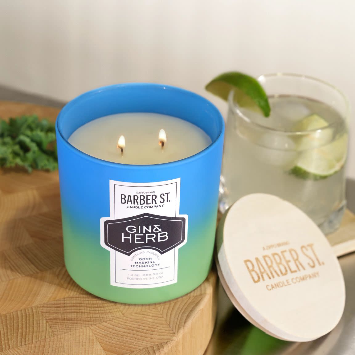 Barber Street Odor Masking Candle - Natural Scented Soy Wax Candle for Home, Salon & Barber Shop | Eliminates Unpleasant Smells | Long-Lasting Fragrance for Relaxation & Fresh Air