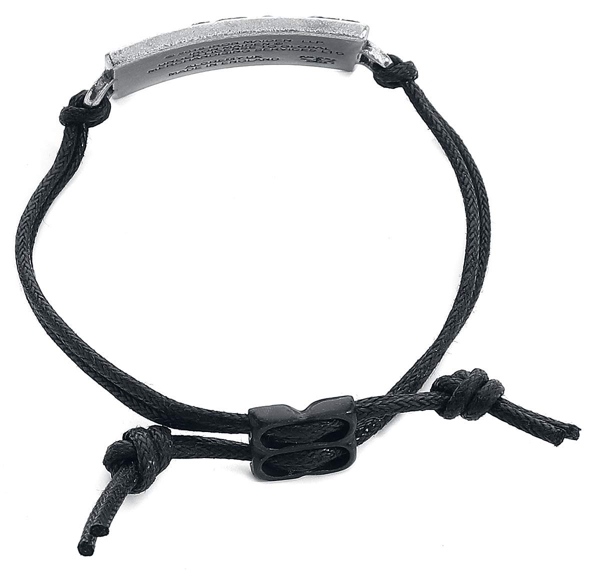 Iron Maiden Logo Unisex Bracelet - Black & Pewter Metal Band for Men & Women | Perfect for Concerts, Gifts & Rock Music Fans